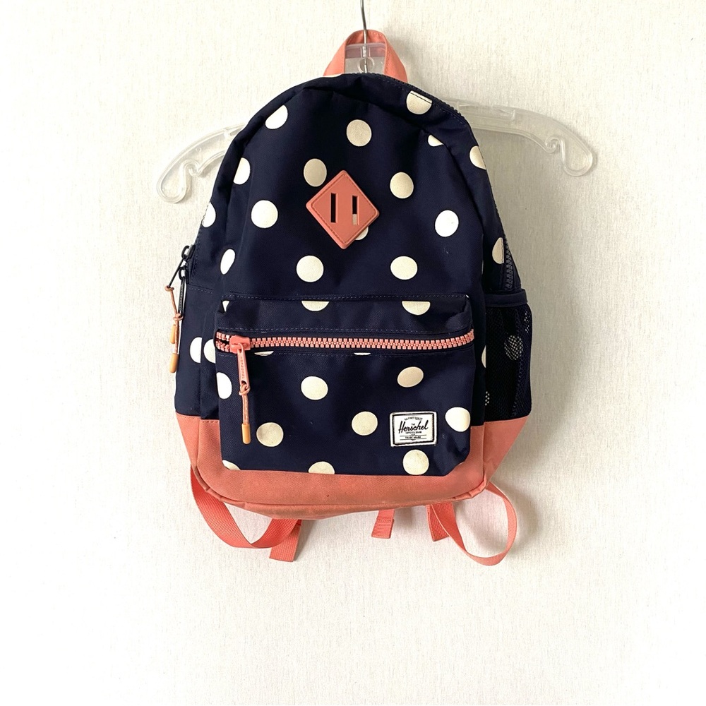 HERSCHEL Heritage Youth Polka Dots Blue Backpack